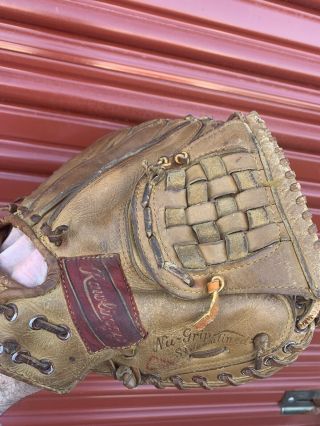 Rawlings Heart Of The Hide Db7 Usa Vintage Catchers Mitt Rh Glove