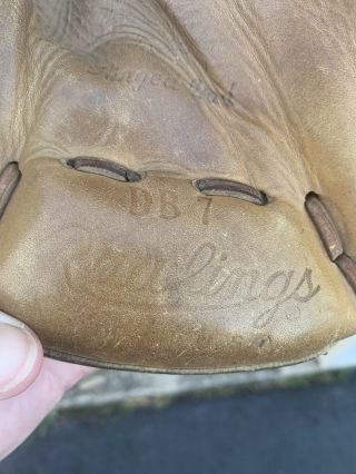 Rawlings Heart Of The Hide DB7 USA Vintage Catchers Mitt RH Glove 2