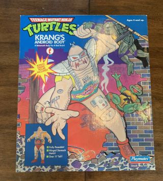 Tmnt Krang Android Body 11”  Playmates Toys 1991