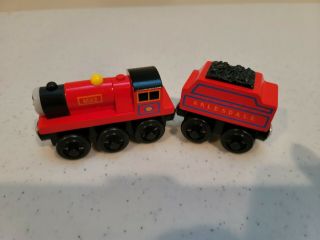 Thomas Wooden Railway Mike Train & Tender Rare 1998 1st Year Issue Exc Cond Le