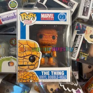 Funko Pop！marvel The Thing 09 Rare Vaulted Retired Vinyl “mint” With Protector