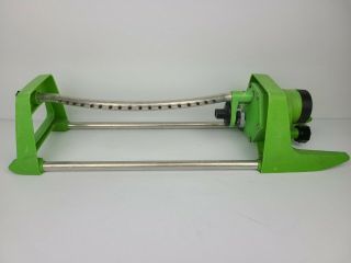 Vintage Melnor Time - A - Matic Oscillating Lawn Green Sprinkler Model 128