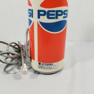 Vintage Enterprex Pepsi - Cola Can Landline Push Button Phone with Cord. 3