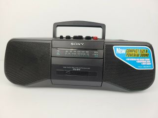 Vintage Sony Cfs - B15 Boombox Radio Caseete Recorder