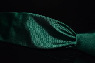 1 Menswear Vintage Brooks Brothers Made In Usa Emerald Green Solid Silk Tie Nr