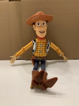 Disney Pixar Toy Story Pull String Woody Talking Doll “andy” On Boot 14 "