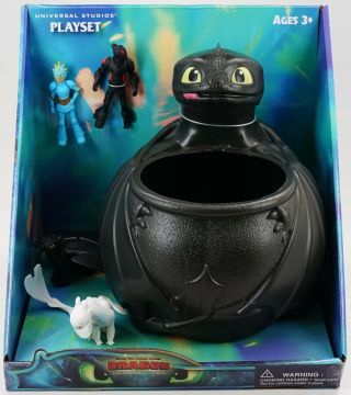Universal Dreamworks How To Train Your Dragon 3 Toothless Light Fury Playset
