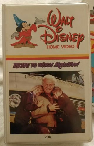 Vtg 1975 Walt Disney Home Video - Escape To Witch Mountain Vhs White Clamshell