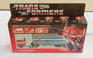 Vintage 1984 G1 Transformers Optimus Prime Autobot Complete