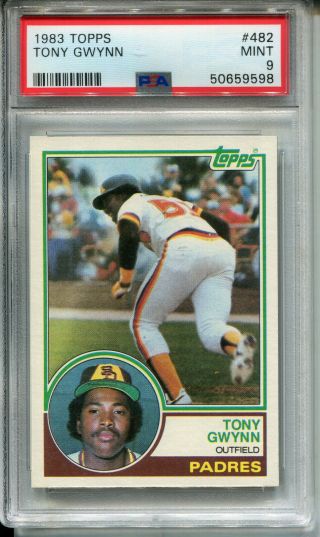 1983 Topps 482 Tony Gwynn Rookie Psa 9 San Diego Padres