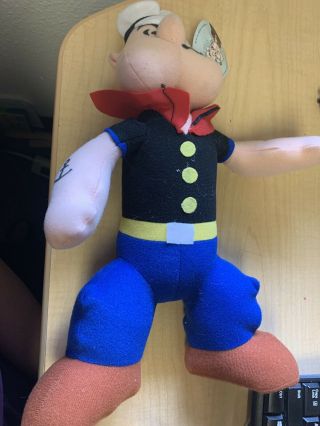 Vintage 1992 Popeye 12” Plush Doll From Play By Play P4