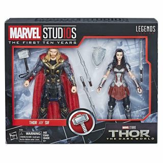 Hasbro Marvel Legends Series The First Ten Years Thor /// Sif (e2448) (nisb)