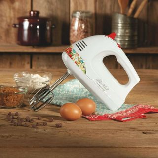 The Pioneer Woman Vintage Floral Hand Mixer With Snap On Storage Case 62634