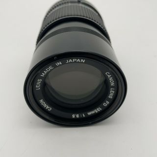 Canon Fd 135mm 1:3.  5 Vintage Canon Lens Made In Japan Fd