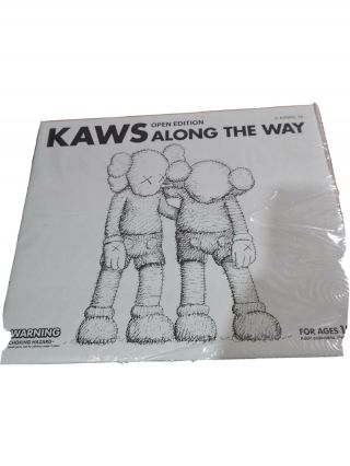Kaws Along The Way Vinyl Figure Grey - 100 Authentic Ngv