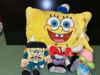 2011 SpongeBob SquarePants Pillow Pet Pee - Wees Soft Plush Stuffed Bonus Mr.  Krabs 2