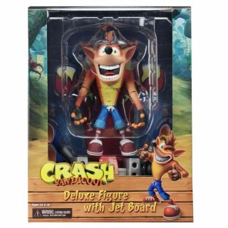 Crash Bandicoot With Hot Rod Jet Board 6 " Action Figure