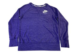 Nike Womens Size Small Vintage Gym Crew Lightweight Purple Sweatshirt 883725 Euc
