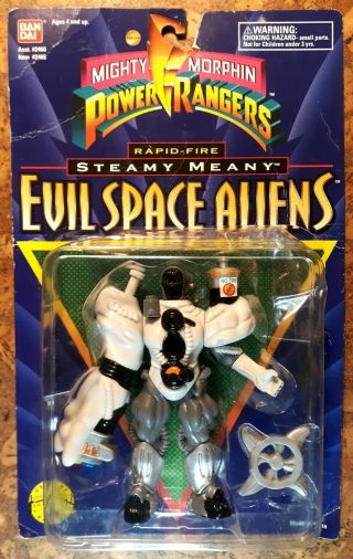 Mighty Morphin Power Rangers Evil Space Aliens Steamy Meany Wi Package Wear