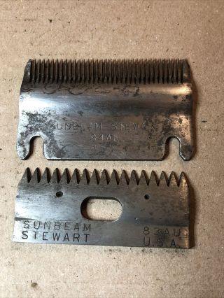 Vintage Sunbeam - Stewart Animal Clipper Blades Pair 83au And 84au