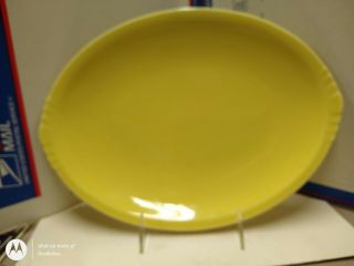Vintage Paden City Caliente Yellow 12 Inch Oval Platter