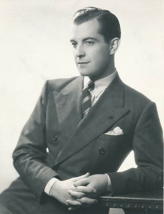 Ramon Novarro Handsome Vintage 1930s Mgm Studio Dbw Portrait Photo