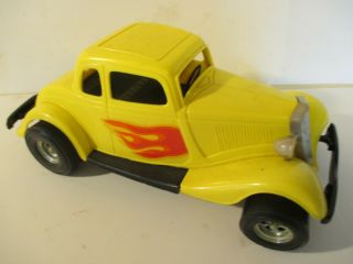 Vintage Durant Plastics 1934 Ford Victoria Yellow With Flames