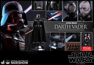 Hot Toys Star Wars Qs013 1/4 Scale Darth Vader Special Edition W Helmet Stand