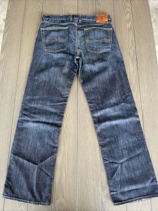 Lucky Jeans 361 Vintage Straight Sz 34x32 Dark Wash Blue Denim
