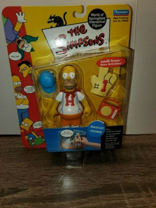 Series 6 Playmates Wos Simpsons Mascot Homer Interactive Action Figure Mib