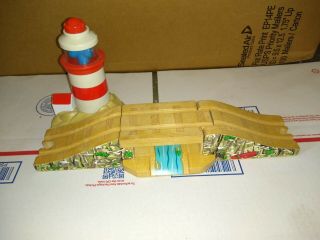 Thomas The Train Wooden Railway: Lighthouse Bridge With Lights And Sounds.