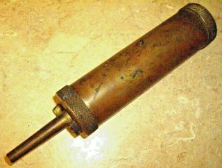 Vintage Brass Cva Black Powder Muzzleloader Flask Made In Italy 7 " Rare
