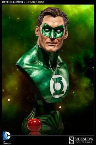 Sideshow Dc Green Lantern Hal Jordan Life Size Bust 1:1 Nib 123/350 Rare