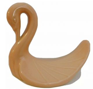 Vintage Classic Peach Swan Towel Holder Ceramic Bath/home Decor