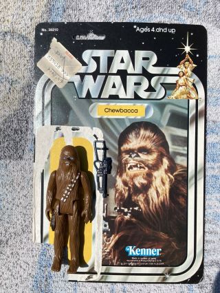 Vintage 1978 Kenner Star Wars Chewbacca Figure Complete Loose W/ 21back Card