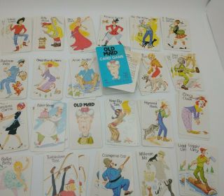 Vintage Old Maid Card Game By Western Publishing,  1975,  Complete W/ Rules 4902