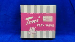 Vtg 1950 Ideal Toni Doll Play Wave Hair Solution,  Kit Curlers Ideal Toy