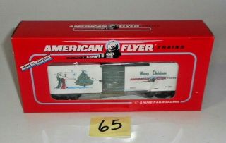 Vintage Nos American Flyer S Scale 1996 Holiday 6 - 48325 Boxcar 65