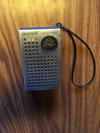 Vintage Am Radio Solid State Sony Tr 4100 Pocket Size Hong Kong