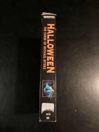 Halloween 6: The Curse of Michael Myers Vhs Horror Vintage Cult Rare Slasher 2