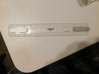 Vintage Vemco,  P - 2,  12 Inch,  Drafting Machine Scale Tool Ruler