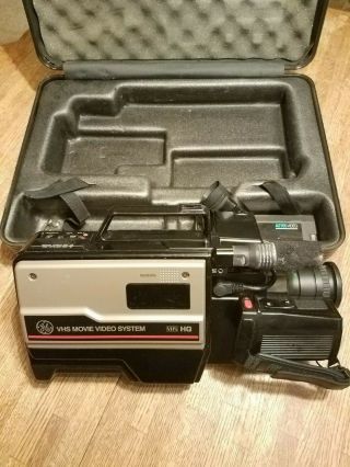 Vintage General Electric 9 - 9605 1986 Vhs Movie Video System Hq Camera Camcorder