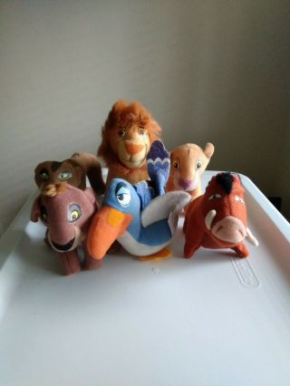 The Lion King Simbas Pride 1998 Mcdonalds Plush Toys Set Of 6 Vintage