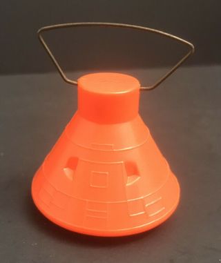 Vintage 1971 Mattel Vertibird Orange Space Capsule Command Module Plastic W/hook