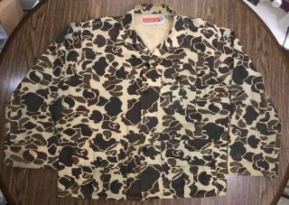 Vintage Winchester Duck Camo Jacket Hunting Shooting Outdoors Shirt Men’s Size L