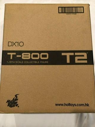 Hot Toys Dx10 T - 800 Terminator 2 Judgement Day Rare From Japan