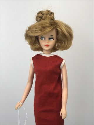 12” Vintage American Character “tressy” 1960’s Red Dress Hair S