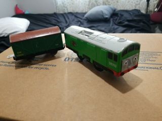 Thomas & Friends Trackmaster Motorized Train Engine Boco W/ Green Cargo Wagon