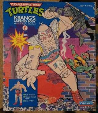 Tmnt Teenage Mutant Ninja Turtles Krangs Android Body 11” Playmates 1991