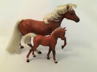 Vintage Grand Champions Stallion Big Red Foal Rusty Horse Figu